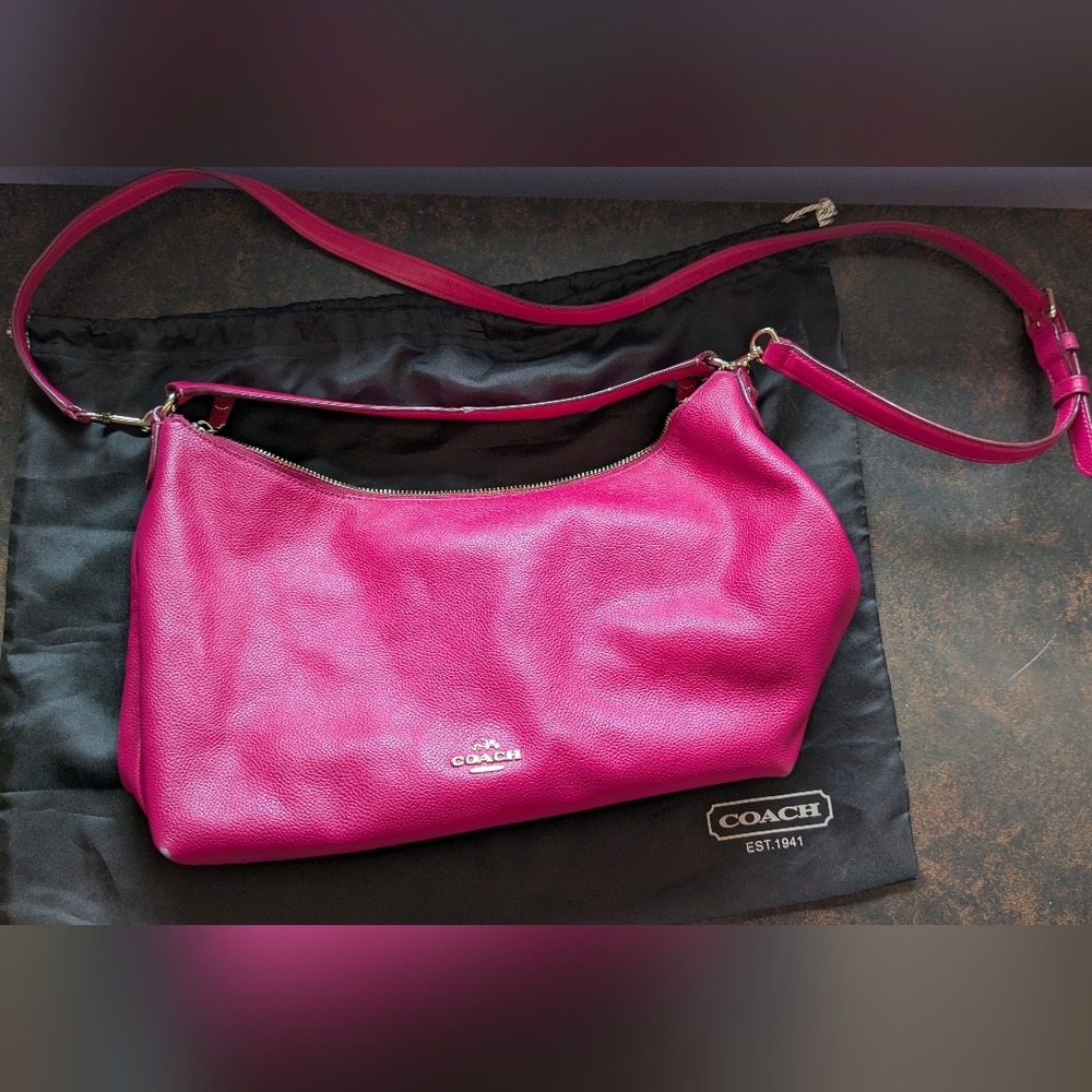Coach Pink Leather Cross Body